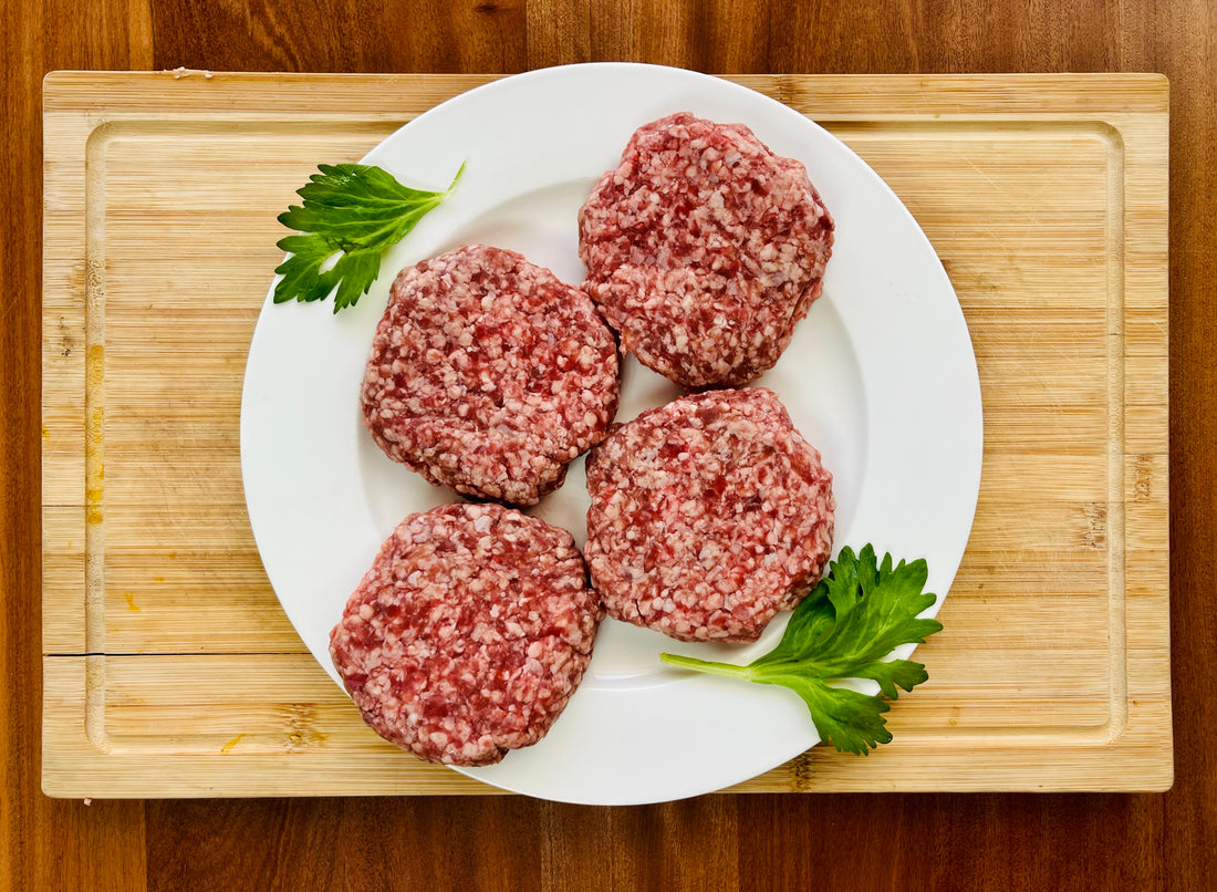 Organic Beef &amp; Bone Marrow Burgers