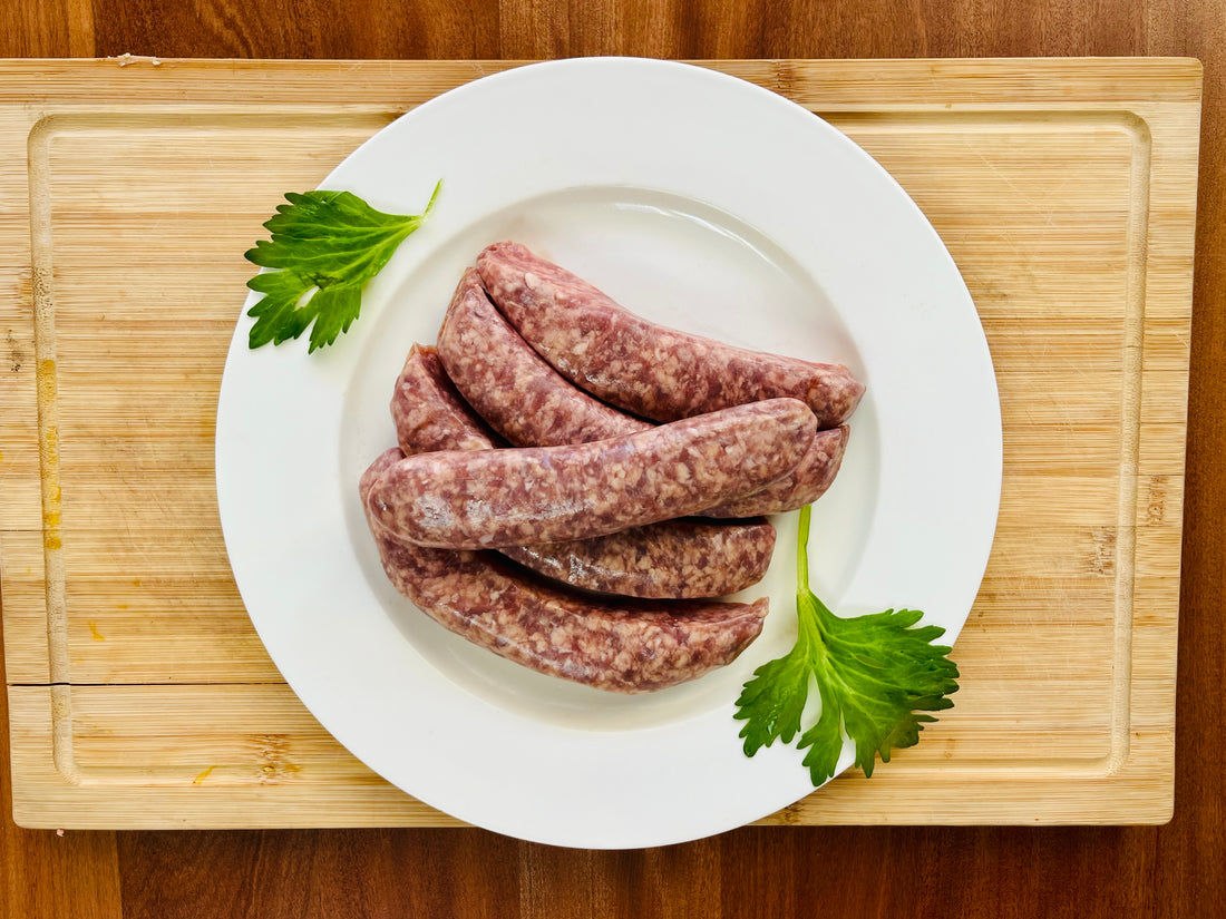 Organic Beef &amp; Bone Marrow Sausages (Carnivore)